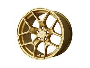 ES#4430917 - MR13388556635KT - 18" MOTEGI MR133 Wheel Set - Gold  - 18x8.5 5x112 ET35 with correct hubcentric ring for the 66.6CB fitment - Motegi - MINI