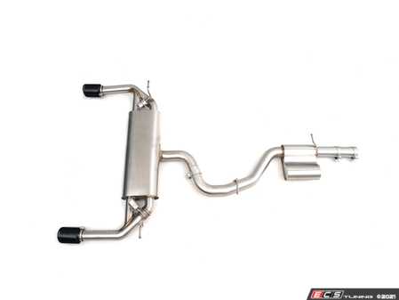 ES#4431063 - 015517LA - 8v A3 Quattro Valved Catback Exhaust System  - In-house engineered for Audi A3 enthusiasts! Featuring T304 SS Tig-welded 3.0" tubing, a center resonator and a valved muffler assembly. - ECS - Audi