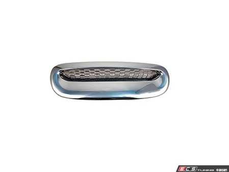 ES#4440477 - 51137123430Chrom - Chrome Hood Scoop - Cover - (NO LONGER AVAILABLE) - Replacement ABS plastic hood scoop that is lay over cover - ECS - 