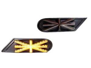 ES#4440526 - 63137268881UJ - Side Turn Signal Scuttles Union Jack LED Amber - Upgraded LED turn signals for the stock side scuttles/turn signals - ZiZa - MINI