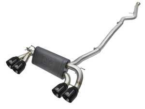 ES#4441776 - 49-36330-1B - MACH Force-Xp Stainless Cat-Back Exhaust System - Black Tips - Upgraged your exhaust for an aggressive sound and greater power! up to +22 HP and +18lbs TQ - AFE - BMW