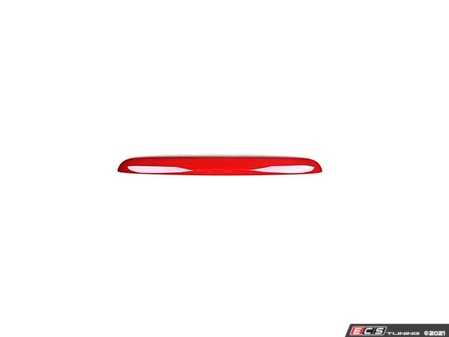 ES#4442414 - 51137167530RED - Trunk Lid Grip - Red Cover - Located above the license plate on the trunk - ECS - MINI