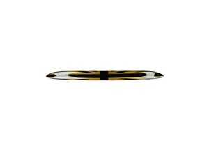ES#4442420 - 51137167530GJ - Trunk Lid Grip - Black And Gold Union Jack  - Located above the license plate on the trunk - ECS - MINI