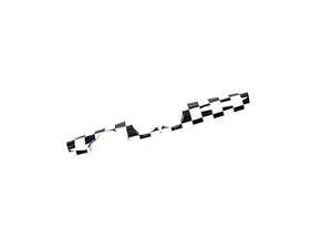 ES#4442428 - 51470420553 - Interior Trim Kit - Checkered Dash Large  - Upgrade your dash and improve the interior - ECS - MINI