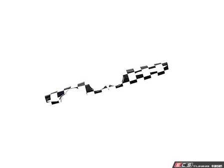 ES#4442428 - 51470420553 - Interior Trim Kit - Checkered Dash Large  - Upgrade your dash and improve the interior - ECS - MINI