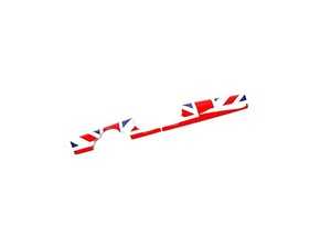 ES#4445731 - 51452752870UJ - Interior Trim Kit - Red And Blue Union Jack - Upgrade your dash and improve the interior - ECS - MINI