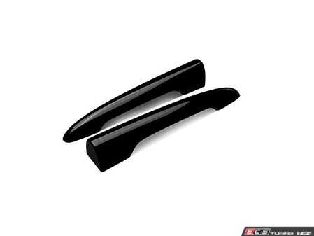 ES#4445747 - 51247228923 - Door Handle Split Door - Black Cover Set - Add on some black line gloss trim to your factory door handles - ECS - MINI