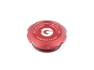 ES#4419854 - FXXWFCR - BLACKLINE Performance F Series Washer Fluid Cap - Red - Add some design flare to your engine bay! - Goldenwrench Supply Co - BMW