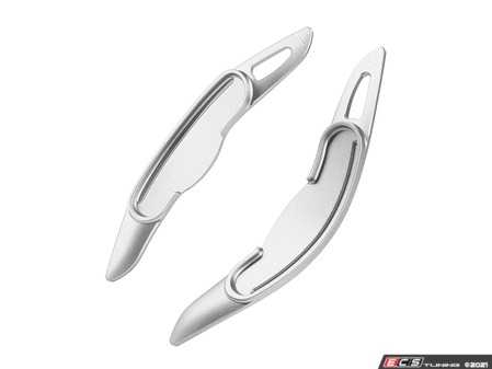 ES#4447076 - SHIFTPADDLESV - ECS F56+ MINI Cooper Aluminum Shift Paddle Set - Silver - Add on steering wheel paddles shifter that fit over the factory paddles on automatics transmissions - ECS - MINI