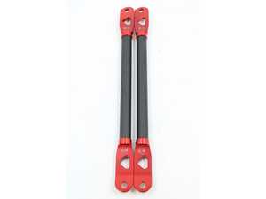 ES#4447060 - VTT-G2X-STrRED - Carbon Fiber Strut Braces - Red - Improve your handling and dress up your engine bay all at once! - Vargas Turbo Technologies - BMW