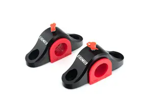 ECS Billet Front Sway Bar Brackets With Polyurethane Bushings - Pair - E9X Non-M