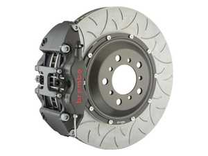 ES#4447209 - 3K2.9032A - Front Brembo Race Big Brake Kit - 380x34mm - Upgrade to 2 piece rotors (multi-slotted), 4 piston calipers (black), & high performance Brembo pads - Brembo - BMW