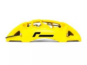ES#4447617 - VWR650002-YEL - Stage 3 Forged Monoblock Brake Upgrade - Yellow (355mm) - 6 piston calipers featuring two-piece floating high cast carbon discs. - Racingline - Audi Volkswagen