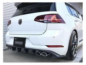 ES#4447644 - IS.G75R.RDDTM.B - ISWEEP Mk7.5 Golf R DTM Rear Diffuser - iSweep DTM-Style Rear Diffuser replaces factory plastic piece. It features rigid FRP material with added diffuser fins. - iSWEEP - Volkswagen