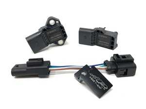 ES#4414184 - 601-0066 - EA888.3 4 Bar Map Sensor Kit - Black - Plug and play solution to exceed 29psi with the EA888.3 engine. - Precision Raceworks - Volkswagen