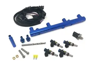 Precision Raceworks MPI Kit With Flex Fuel Capability - 925CC Injectors - Blue