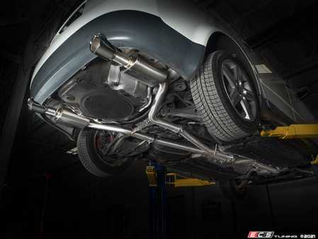 ES#4505667 - 016837ECS - Audi B6 A4 1.8T Exhaust System - Cat Back  - Downpipe & Catback along with your choice of exhaust tips and more! - ECS - Audi