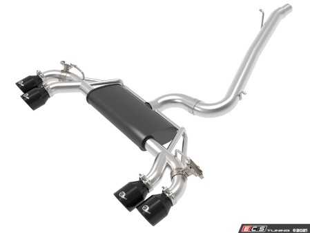 ES#4460606 - 49-36430-B - MACH Force-Xp 3" Cat-Back Exhaust System - Black Tips - Constructed from TIG-welded and mandrel-bent brushed finished 304 stainless steel - AFE - Volkswagen