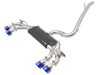 ES#4460604 - 49-36430-L - MACH Force-Xp 3" Cat-Back Exhaust System - Blue Flame Tips - Constructed from TIG-welded and mandrel-bent brushed finished 304 stainless steel - AFE - Volkswagen