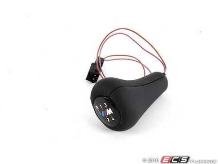 ES#46968 - 25112231550 - Illuminated Shift Knob - 5 Speed - Black leather shift knob featuring the ///M logo and wired for illumination - Genuine BMW - BMW