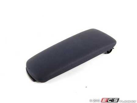 ES#439146 - 8E0864245D44Q - Center Armrest Lid - Leather - Maritime Blue - Replace that worn or broken center armrest lid - Genuine Volkswagen Audi - 