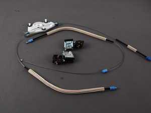 ES#2079341 - 1JM898461B - Power Window Regulator Repair Kit - Left - Includes 2 window carriers and 1 cable regulator - Genuine Volkswagen Audi - Volkswagen