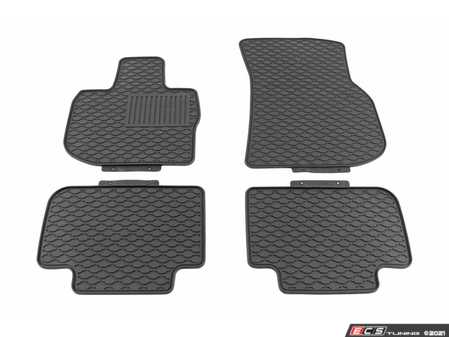 ES#4461133 - V20-4095 - All Weather Floor Mat Set - Black - Set includes both front and rear floor mats - Vaico - BMW