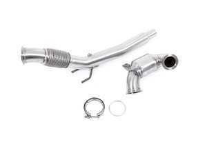 ES#4461137 - UH035-EXA - 3-inch Downpipe With High Flow Catalytic Converter - Featuring 3-inch T304 Stainless Steel Mandrel Bent Tubing - Unitronic - Volkswagen
