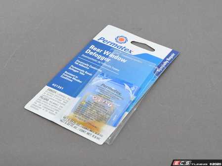 ES#4440363 - 21351 - Rear Window Defogger Electrically Conductive Tab Adhesive - Quickly and easily bonds defogger tab to grid on rear window. - Permatex - Audi BMW Volkswagen Mercedes Benz MINI Porsche