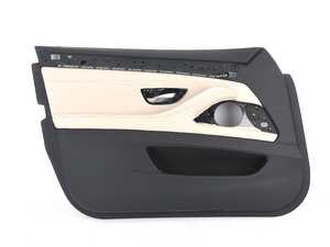 ES#2626841 - 51417273059 - Leather Door Panel - Front Left - Oyster - Genuine BMW - BMW
