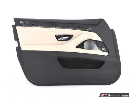 ES#2626841 - 51417273059 - Leather Door Panel - Front Left - Oyster - Genuine BMW - BMW