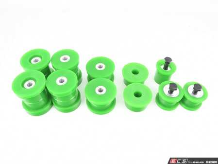 ES#4362252 - FBK-E36C95A - E36 Full Polyurethane Bushing Kit - E36 - 95A Street/Track - Green - Centered - Revshift - BMW