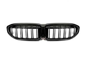 ES#4464227 - ATK-BM-0615-DS-G - Replacement Black Front Grille - Dual Slats - Replace your damaged or lost front grille! - AUTOTECKNIC - BMW