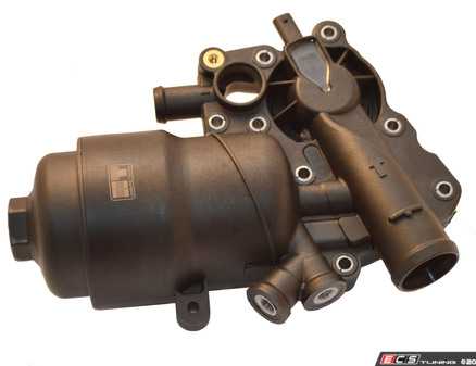 ES#4464534 - 95810701032 - Oil Filter Housing - With Coolant Thermostat - Replace your cracked or leaking housing. Thermostat not available separately, you must replace the housing. - Hamburg Tech - Porsche