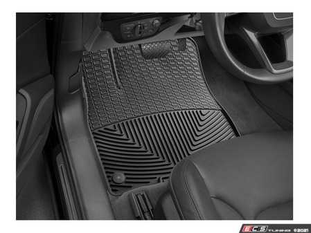ES#3462847 - W376 - Front All Weather Rubber Mats - Black - All-weather protection to endure the harshest conditions - WeatherTech - Audi