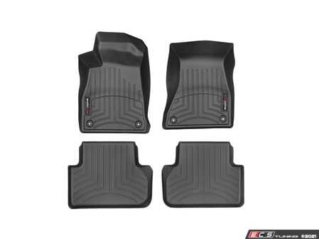 ES#4464707 - 449371KT1 - FloorLiner DigitalFit - Set - Black - Laser measured for perfect fitment and ultimate protection against moisture and debris - WeatherTech - Audi