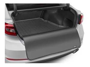ES#3459051 - 40972SK - Rear Trunk Liner with Bumper Protector - Black - The best protection for your trunk in any situation - WeatherTech - Audi