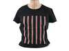 ES#3442665 - 80142454501 - MINI JCW Womens STRIPES T-SHIRT BLACK / XL - Show your JCW style with this shirt - Genuine MINI - MINI