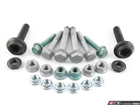 ES#4423966 - MK4R32SUSPKT - Cup Kit/Coilover Hardware Installation Kit - All the hardware you need to remove and replace your front and rear shocks / springs - Assembled By ECS - Audi Volkswagen