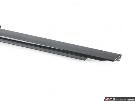 ES#2832707 - 8K0853283NT94 - Lower Front Window Moulding - Left - Glossy Black  - Black trim piece for the front window (Black Optics) - Genuine Volkswagen Audi - Audi