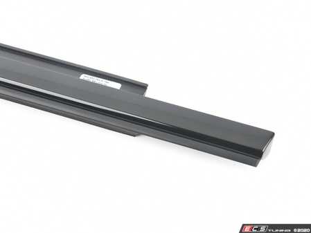 ES#2832709 - 8K0853763MT94 - Lower Rear Window Moulding - Left - Glossy Black - Black trim piece for the front window (Black Optics) - Genuine Volkswagen Audi - Audi