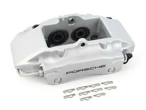 ES#1485551 - 99635242124 - Rear Brake Caliper - Silver - Left side fitment - Genuine Porsche - Porsche