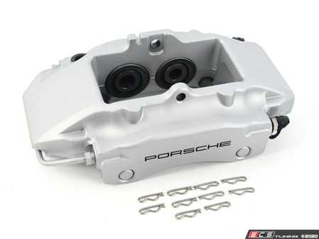 ES#1485551 - 99635242124 - Rear Brake Caliper - Silver - Left side fitment - Genuine Porsche - Porsche