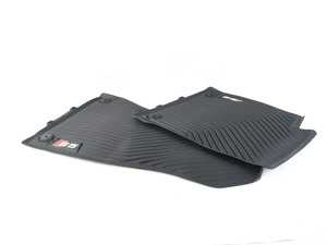 ES#3211066 - 8W7061221A041 - S5 Rubber Floor Mats - Front - A set of two front floor mats with S5 emblem - Genuine Volkswagen Audi - Audi