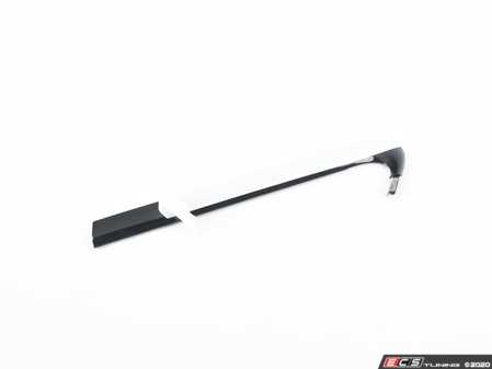 ES#2669506 - 8K5853346DT94 - Lower Rear Window Moulding - Glossy Black  - Black trim piece for the rear quarter window (Black Optics) - Genuine Volkswagen Audi - Audi