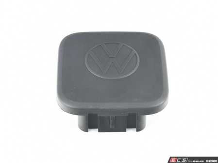 ES#4429302 - 3QF092782 - Trailer Hitch Cover 2" - Fits 2" receivers. Features VW logo - Genuine Volkswagen Audi - Volkswagen