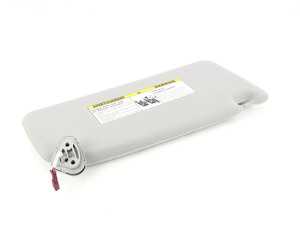 ES#88060 - 51169131553 - Left Cloth Sun Visor - Gray - Includes vanity mirror - Genuine BMW - BMW