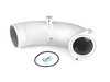 ES#4420002 - CTS-HW-380 - High Flow Inlet Pipe - The biggest issue with the restrictive factory inlet is apparent when you start to increase the power. CTS engineers designed the turbo inlet to be as large as possible; yet still fit perfectly. - CTS - Audi