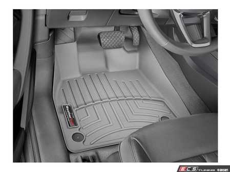 ES#3460286 - 4611461 - Front FloorLiner DigitalFit - Grey - Laser measured for perfect fitment and ultimate protection against moisture and debris - WeatherTech - Audi