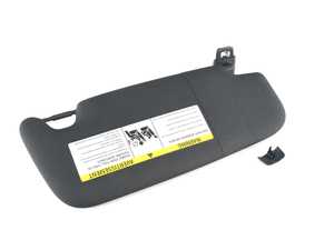 ES#2745239 - 51167382109 - Sun Visor With Label - Schwarz - Left  - Attaches to the headliner and blocks the sun - Genuine MINI - MINI